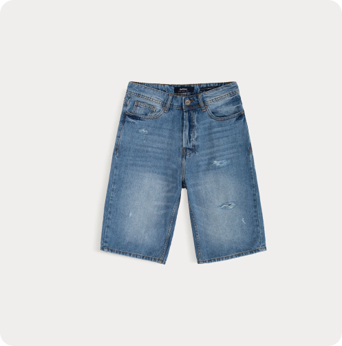 Loose Fit Bermuda Shorts